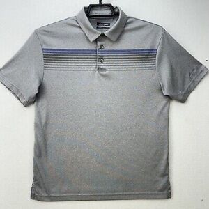 BEN HOGAN 22” PTP Men's Polo Performance Shirt, Size XL, Grey & Blue.